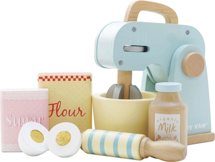 Mixer retro din lemn cu accesorii Le Toy Van