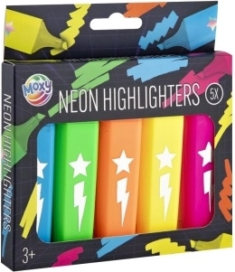Evidențiatoare neon Moxy 5 buc