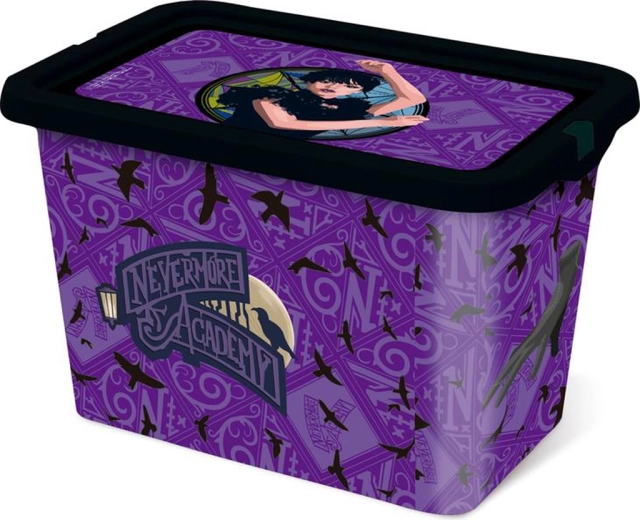 Cutie de depozitare din plastic cu capac Wednesday 7 l