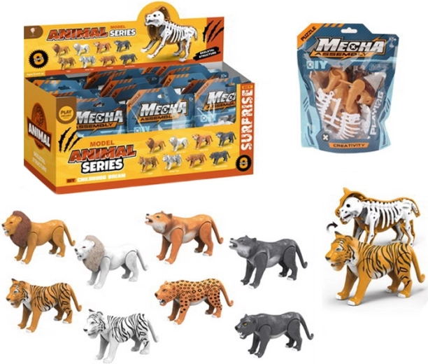 Animăluț cu schelet Safari – figurină de asamblat