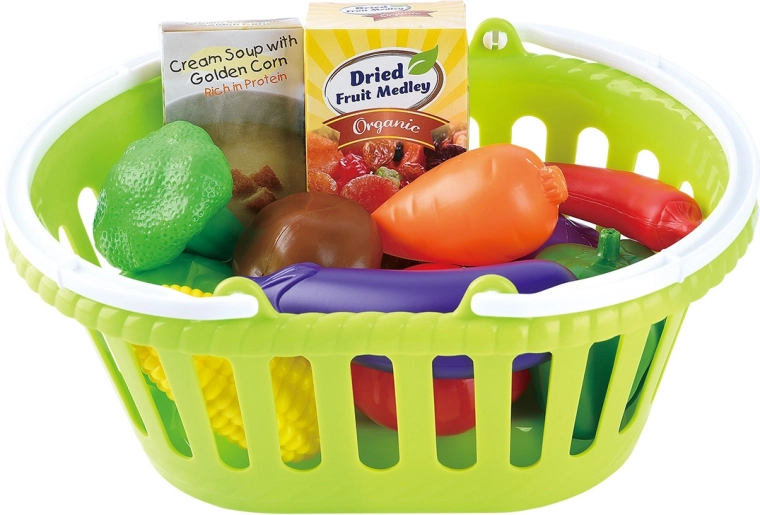 Playgo coș vegetarian – set de gătit cu 13 piese
