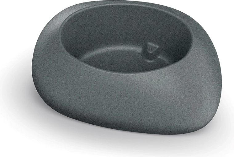 Ghiveci YEKE 40 cm cu autoirigare, gri granit