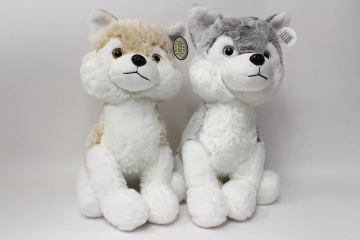 Cățeluș de pluș Husky 40 cm