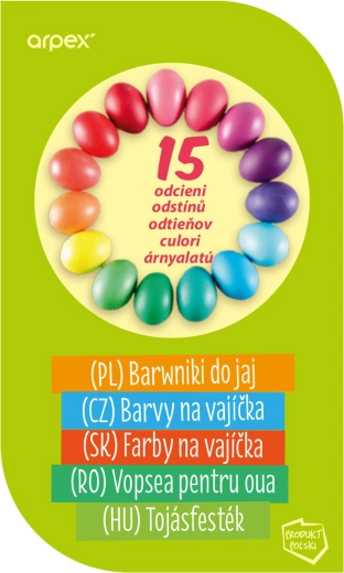Vopsele pentru ouă – set de 15 nuanțe