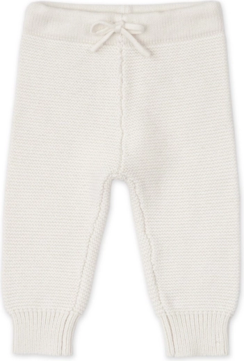Lodger pantaloni călduroși tricotați din lână merino cream, măr. 68