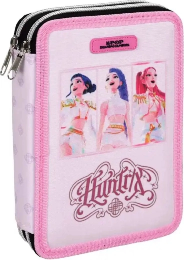 Penar școlar cu două etaje GIM KPop Demon Hunters Huntrix, complet echipat