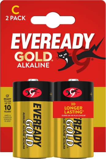 Baterii alcaline ENERGIZER Eveready Gold C (LR14) 1,5 V – 2 buc