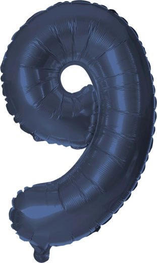 Balon din folie cifră 9, 30 cm, albastru TORO