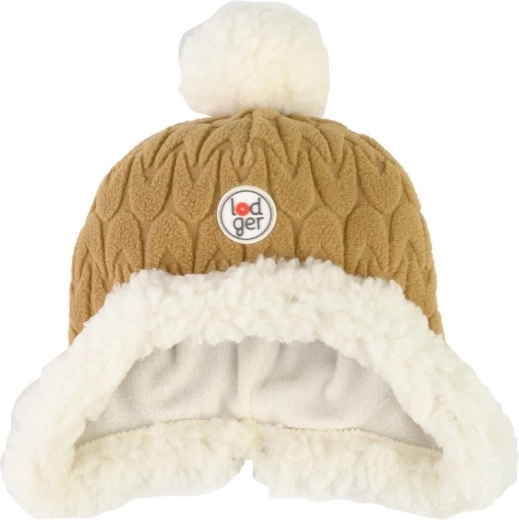 Căciulă din fleece Lodger Hatter Empire Dark Honey 1–2 ani
