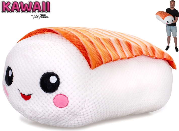 Plush Friends Kawaii sushi nigiri de pluș cu somon 60 cm