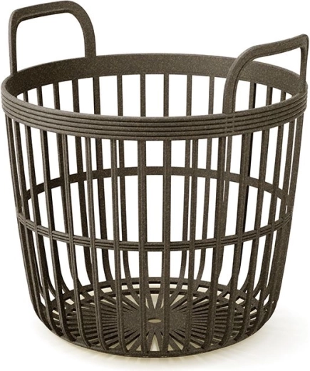 Coș cu mânere Zoe Basket Eco Wood 36,4 cm – cafea