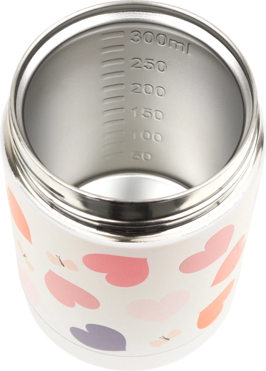A Little Lovely Company cutie termoizolantă din inox pentru mâncare cu motiv inimă 300 ml