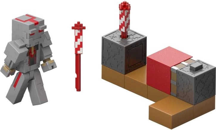 Minecraft figurină de acțiune cu lansator de artificii 8 cm