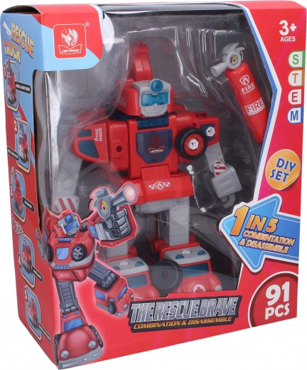 Autorobot cu șuruburi cu efecte The Rescue Brave 32 cm