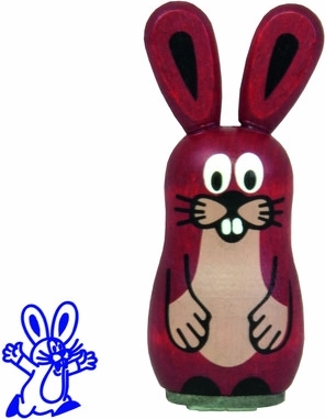 Ștampilă de lemn Iepure Krtek și prietenii