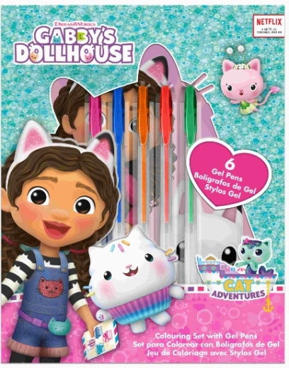 Set de scris GABBY’S DOLLHOUSE, 7 piese