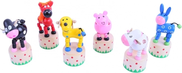 Animale din lemn presabile Bigjigs Toys