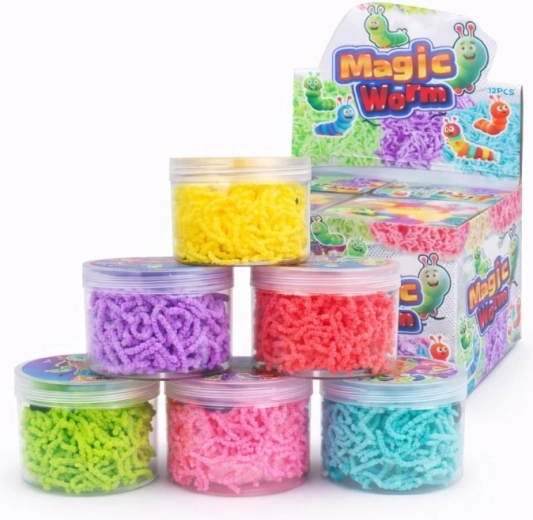 Vierme magic în tub de 8 cm – jucărie antistres distractivă pentru copii