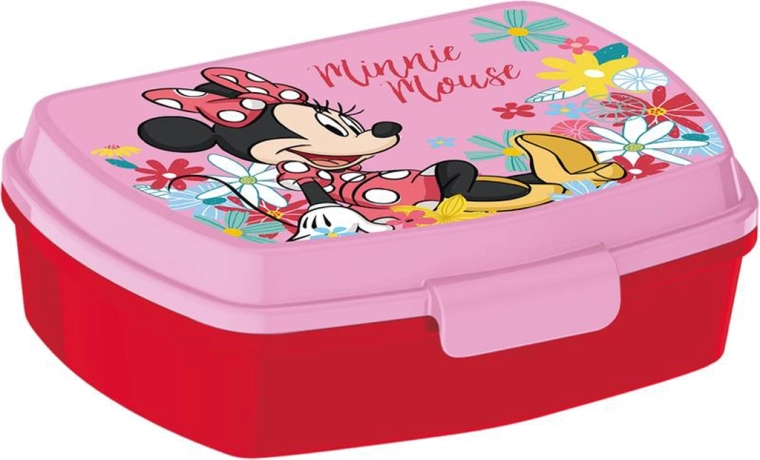 Cutie pentru gustări Minnie din plastic 17,5 × 14,5 × 6,5 cm