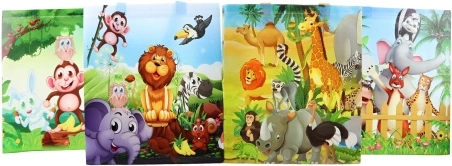 Pungă cadou cu animăluțe de safari