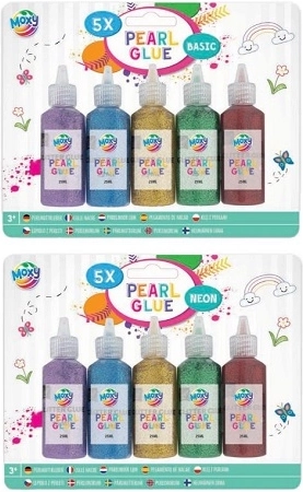 Vopsele perlate CCG pentru aplicare prin stoarcere, în tuburi 5 × 25 ml