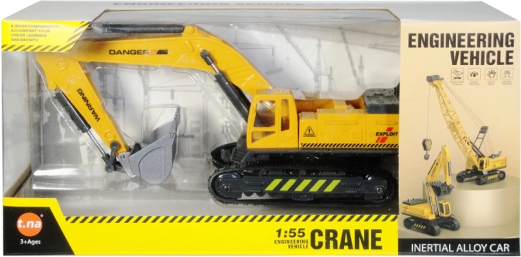 Excavator pe șenile 1:55 cu elemente metalice