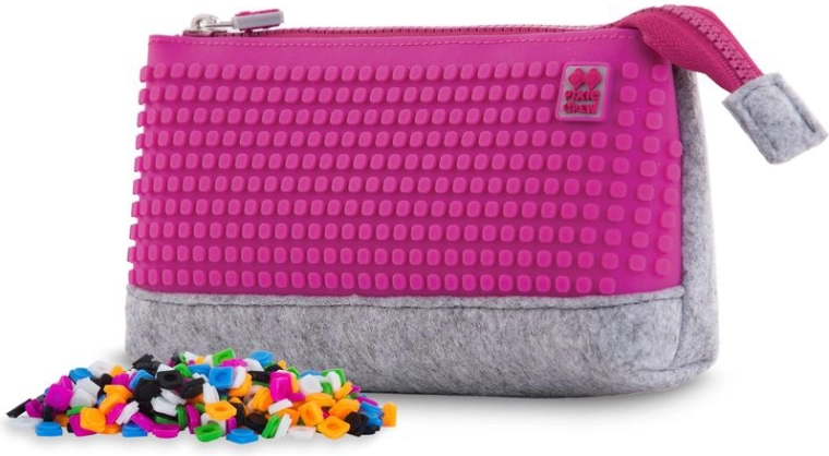 Penar mare Pixie Crew gri cu panou fucsia