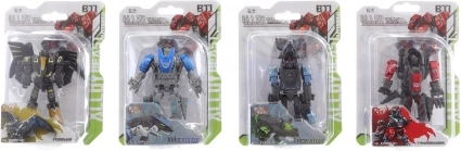 Robot dinozaur metalic transformabil în robot