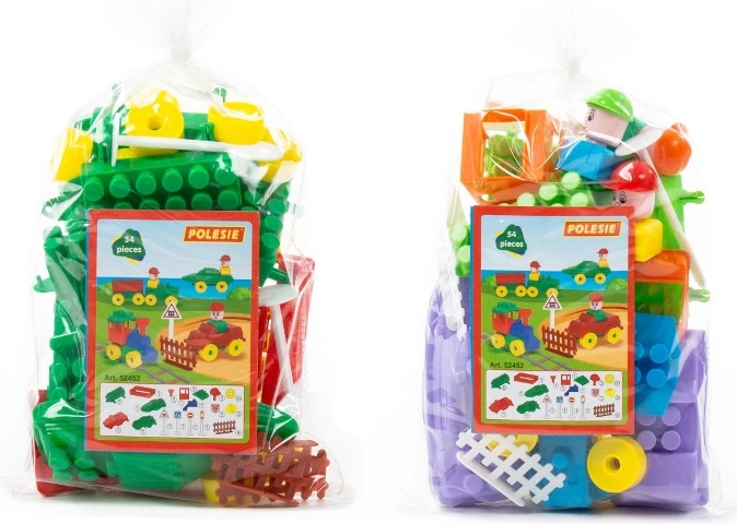 set de construcție micul călător 54 piese