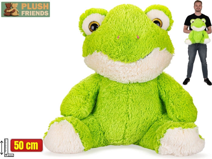 Plush Friends broască de pluș în poziție șezândă 50 cm