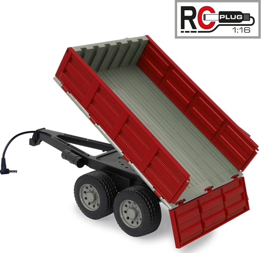 Remorcă basculantă roșie pentru tractor RC JAMARA 1:16