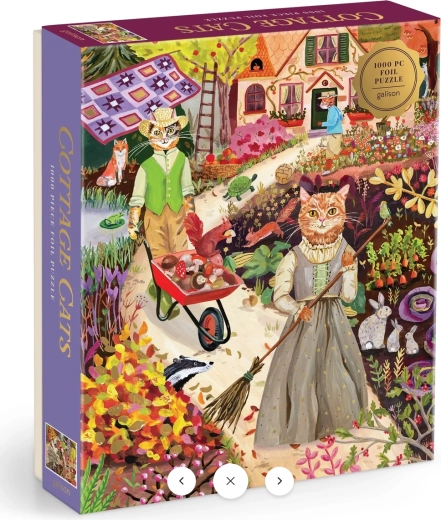 Puzzle metalic Galison Pisici la țară, 1000 de piese