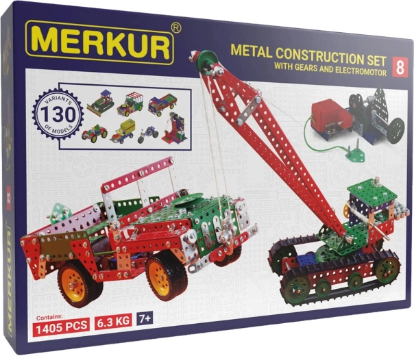 Merkur M8 set mare de construcție metalic cu 1414 de piese