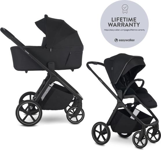 Cărucior combinat Easywalker Zoey Go Pure Black