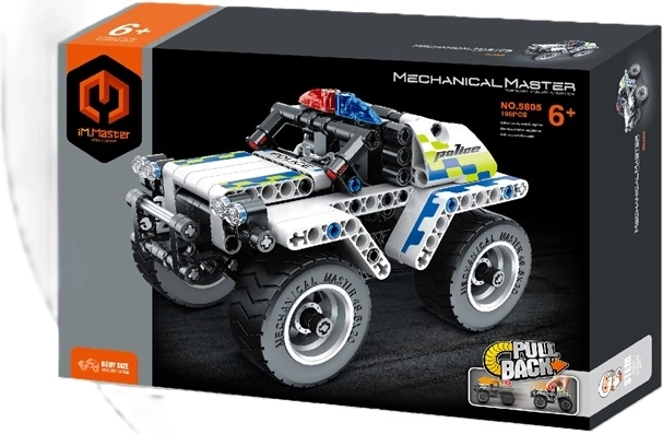 Mechanical Master set de construcție jeep de poliție 199 de piese
