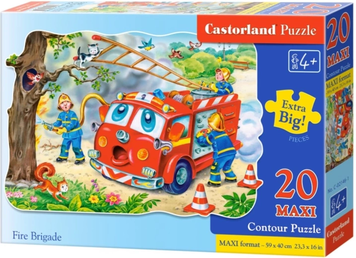 Puzzle pentru copii MAXI Pompieri