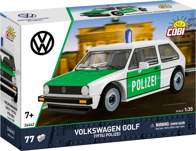 Cobi Volkswagen Golf I (1974) Polizei 1:35 - set de construcție