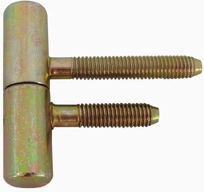 Balamă de ușă cu șurub M8, lungime 50 mm, zinc galben