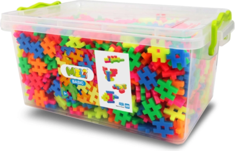 Set de construcție MELI Neon Basic Edu – 1200 piese