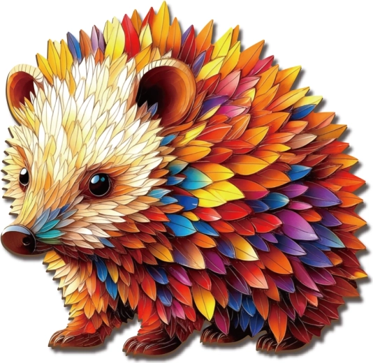 2Kids Toys puzzle din lemn arici