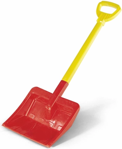 Grebla roșie din plastic pentru zăpadă și grădină