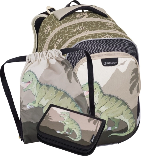 Bagmaster LUMI 24 C set școlar mic pentru elevi de clasa I cu dinozaur