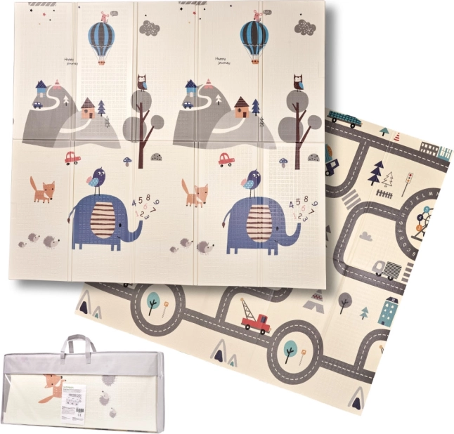 Saltea educațională pliabilă din spumă stradă/pădure