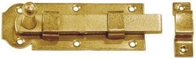 Zăvor simplu 80 × 30 × 3 mm, zincat galben