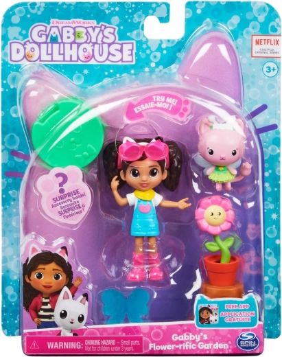 Set mic de grădină Gabby's Dollhouse cu figurina Găbi