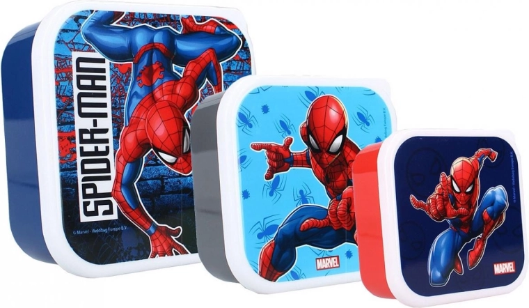 Set de cutii pentru gustări Spider-Man (3 buc.)
