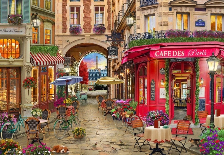 Puzzle Cafea din Paris 1000 piese BLUEBIRD