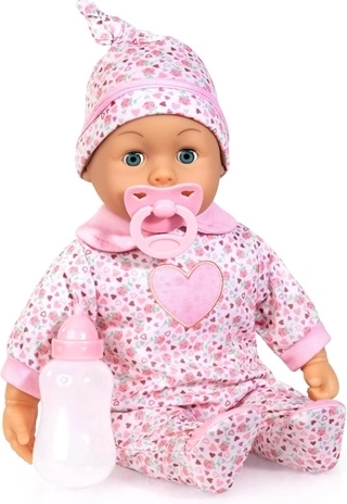Păpușă bebeluș Bayer 38 cm – primele cuvinte