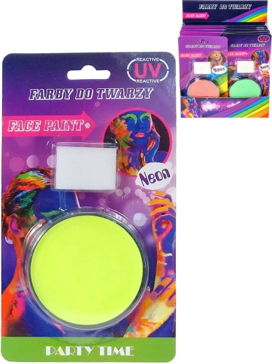 Vopsele pentru față pentru copii clasice/UV neon 12 culori - 1 set
