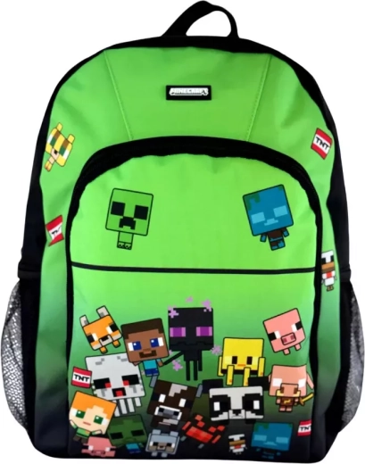Rucsac școlar Minecraft personaje 21 l negru-verde 42 cm